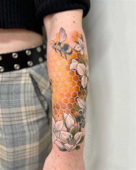 50 Honeycomb Tattoo Designs With Meaning Art And Design