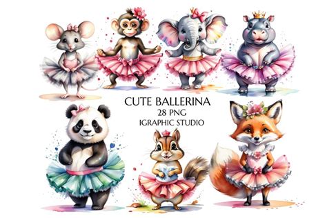 Ballerina Animals, Ballerina Clipart