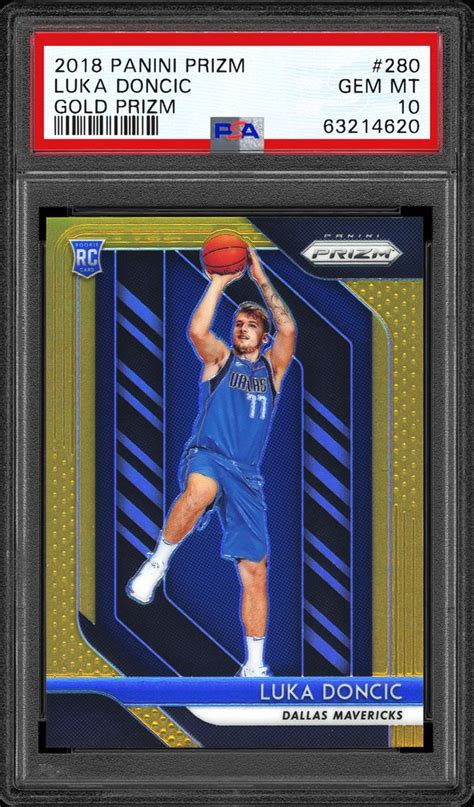 2018 Panini Prizm Luka Doncic Gold Prizm Psa Cardfacts®