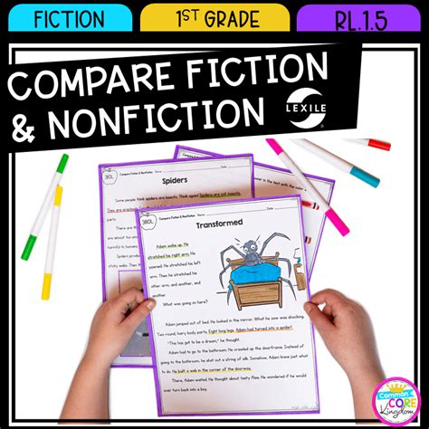 Compare Fiction And Nonfiction 1st Grade Rl15 Common Core Kingdom