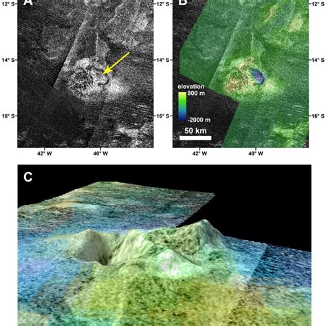 A Cassini Radar Synthetic Aperture Radar Sar Image Of Sotra