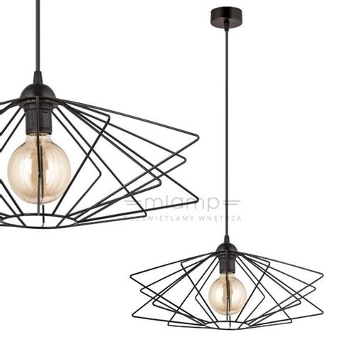 LAMPA wisząca VEN W CORF C BK metalowa OPRAWA druciana ZWIS klatka loft