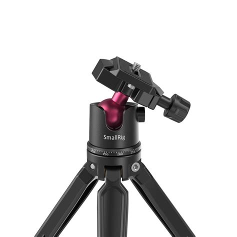 Smallrig Mini Tabletop Tripod And Panoramic Ball Head With Knob And Ar