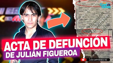 Filtran la que sería el ACTA DE DEFUNCIÓN de Julián Figueroa y