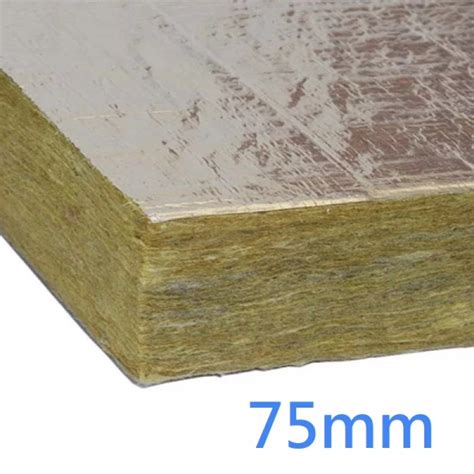 Rockwool Foil Faced 2 Sides Rwa45 Slab 75mm Pack Of 6