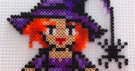 Witch Halloween Hama Mini Beads By Beatriz Sales Almazán Perle à Repasser Pinterest Hama