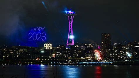 The Space Needle Rings In 2023 With First Ever Integrated Drone Light