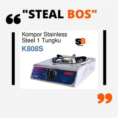 Jual Kompor Gas Sanex Tungku Stainless Kompor Sanex Satu Tungku K