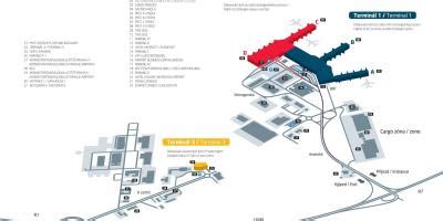 Prague ruzyne airport map - Map of prague ruzyne airport (Bohemia ...