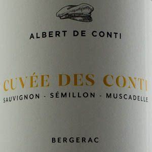 Bergerac Blanc Cuv E Des Conti Albert De Conti