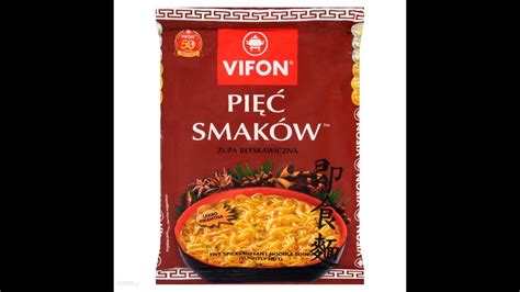 Zupka Chińska Reviu Vifon 5 smaków YouTube