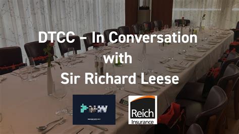 Dtcc In Conversation With Sir Richard Leese Youtube