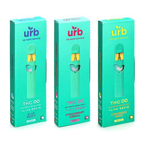 Urb THC Infinity Live Resin 3g Disposable Vape | URB THC 3g