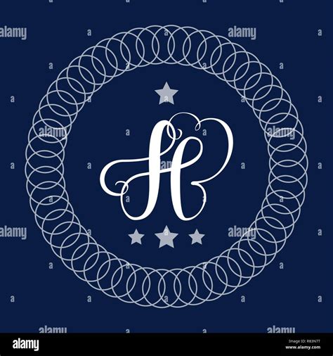 Classic Monogram Design Letter H Stock Vector Image And Art Alamy