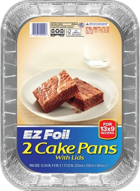 Hefty Ez Foil Rectangular Cake Pan W Cover X X Pks Cs Ebay