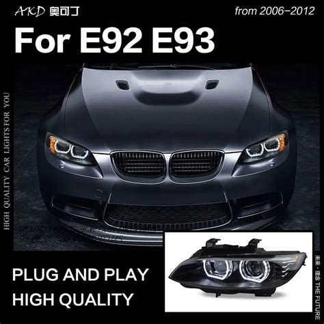 Akd Car Styling For Bmw E92 Headlights 2006 2012 E93 Headlight 330i 335i Drl Hid Head Lamp Angel