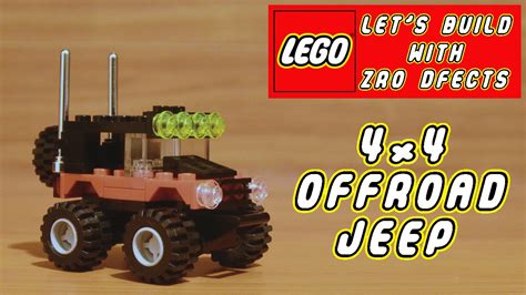 Lego Lets Build 4x4 Offroad Jeep Youtube