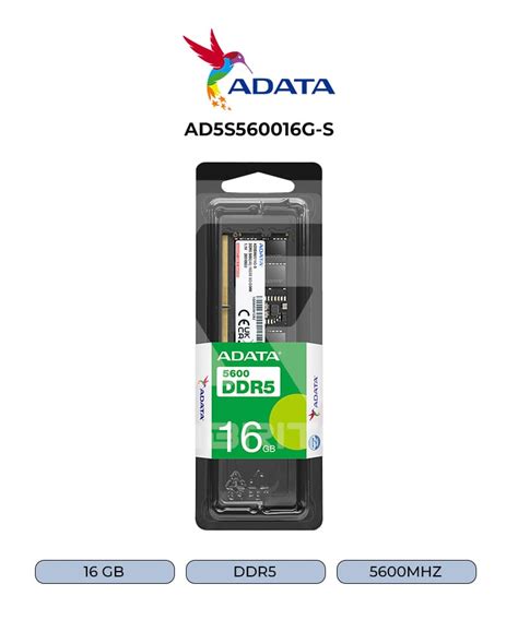 Memoria Sodimm Adata Premier Gb Ddr Mhz Ad S G S