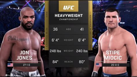 UFC 309 Jon Jones Stipe Miocic HW Championship Fight Simulation