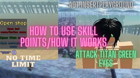 How To Use Skill Points How It Works Aot Insertplayground YouTube