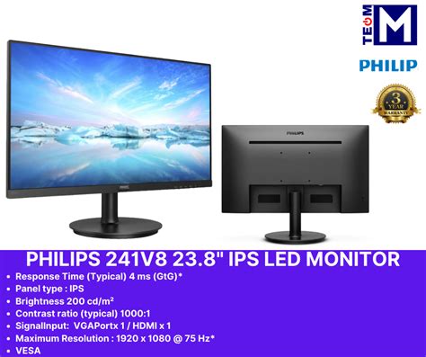 Philips Full Hd V Led Ips Monitor Hz Ms Adaptive Sync