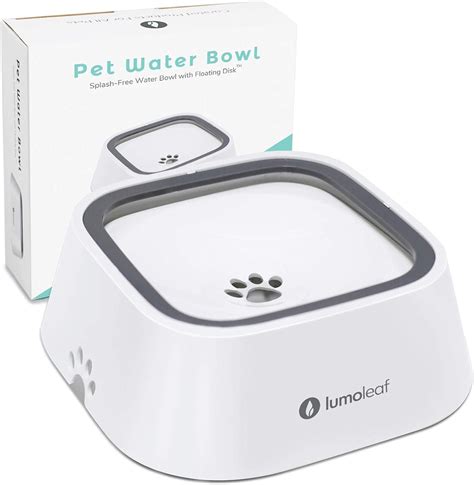 LumoLeaf Cuenco De Agua Para Perro Cuenco De Agua Sin Derrames Para