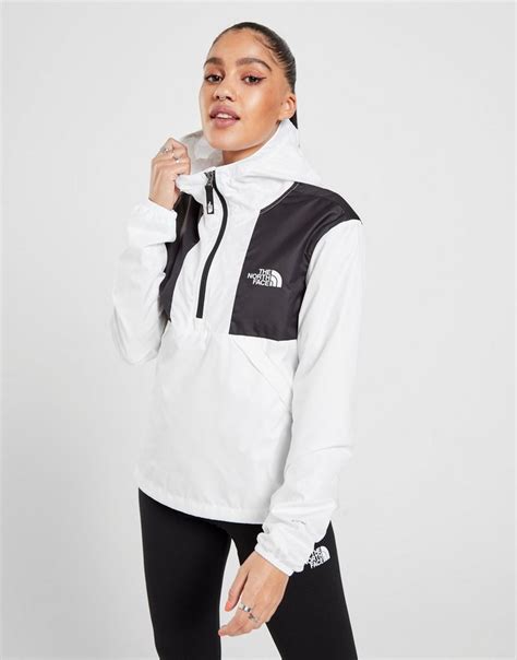 Buy White The North Face Logo 14 Zip Windbreaker Jacket Jd Sports