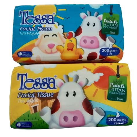 Jual FACIAL TISSUE TESSA TISU WAJAH 200 SHEETS 2 PLY Shopee Indonesia