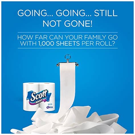 Scott 1000 Sheets Per Roll Toilet Paper, Bath Tissue, 20-Rolls | Pricepulse