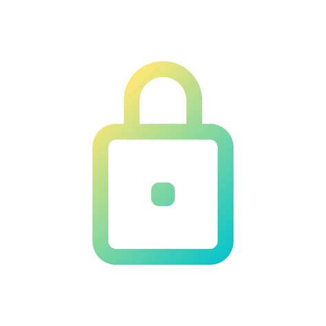 Padlock Pixel Perfect Gradient Linear Ui Icon Cyber Security Service