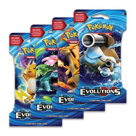 Evolutions Sleeved Booster Pack Art Bundle Set Of Xy Evolutions