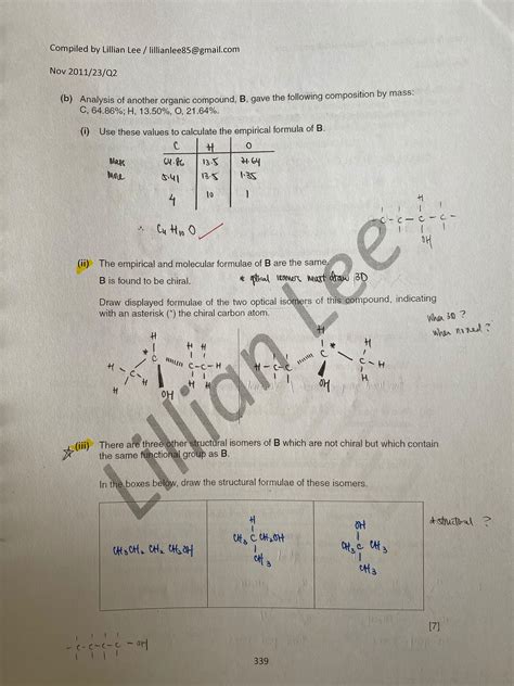 Cambridge A Level Chemistry Paper Topical Past Year Questions