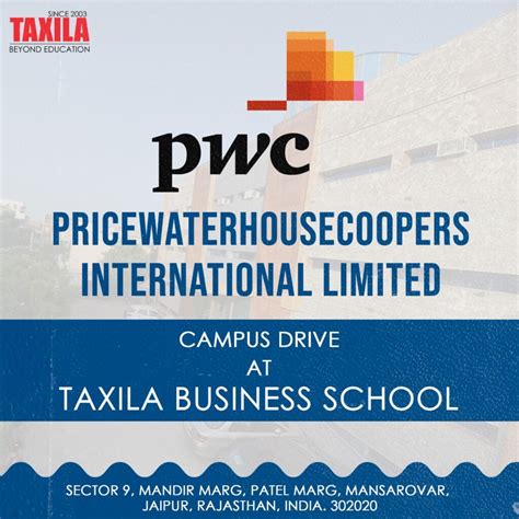 PwC India Campus Drive - Taxila Business School