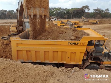 200 Plus Units Tonly TL875D Mining Wide Body Dump Trucks Running In DRC