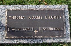 Thelma Adams Liechty 1916 2001 Mémorial Find a Grave