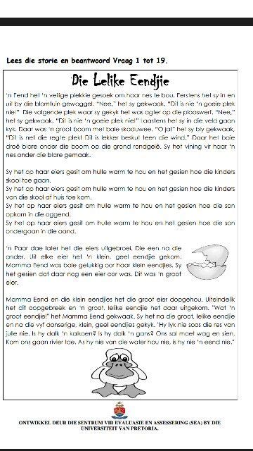 Short Stories For Grade 5 In Afrikaans