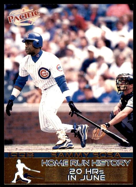 Pacific Home Run History Sammy Sosa Chicago Cubs Ebay