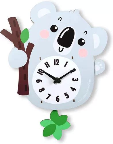 Lafocuse D Koala Reloj De Pared Con P Ndulo Para Ni Os R Cuotas