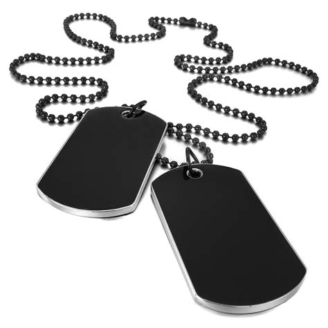 Collier Style Militaire Bijoux Homme Tendance