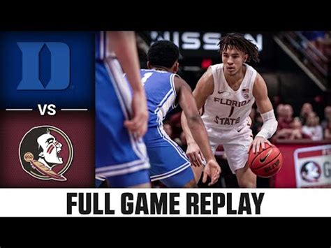 Duke Vs Florida State Full Game Replay 2023 24 ACC Men S Basketball