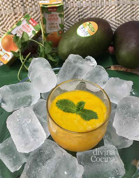 Sorbete de mango rápido y fácil Receta de DIVINA COCINA