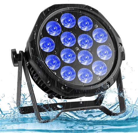 PUZILOZA RGBW Par LED étanche 70W 14 LED Extérieur Projecteur Lumiere