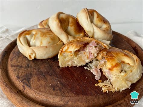 Empanadas de jamón queso y cebolla Receta FÁCIL