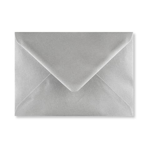 Metallic Silver 5 X 7 Envelopes 100gsm 133 X 184mm