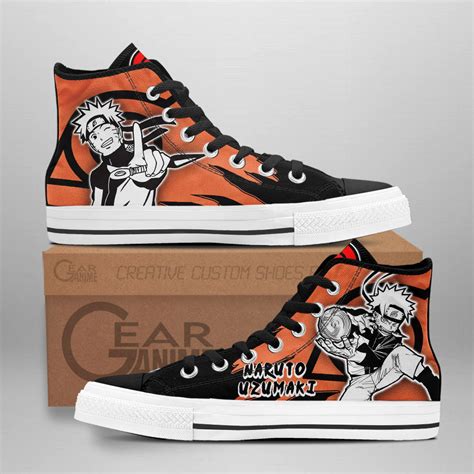 Naruto Converse - Nrt Uzumaki High Top Shoes Mix Manga | Anime Converse ...