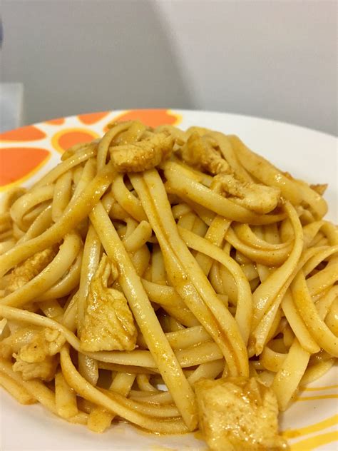 Chicken Curry Spaghetti Noodles Pates