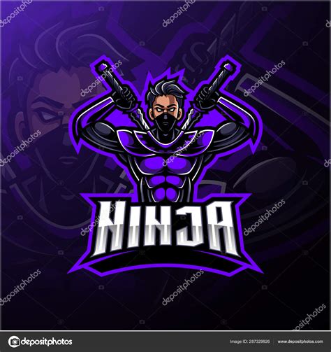 Ninja Sport Mascot Logo Design Vector Image By Visink Vector