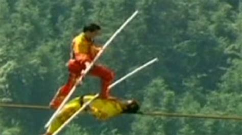 Tightrope record set 1,000 ft. up - CNN Video