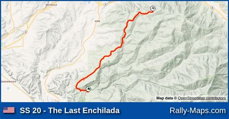 Ss 20 The Last Enchilada Stage Map Wild West Divisional Pro Rally