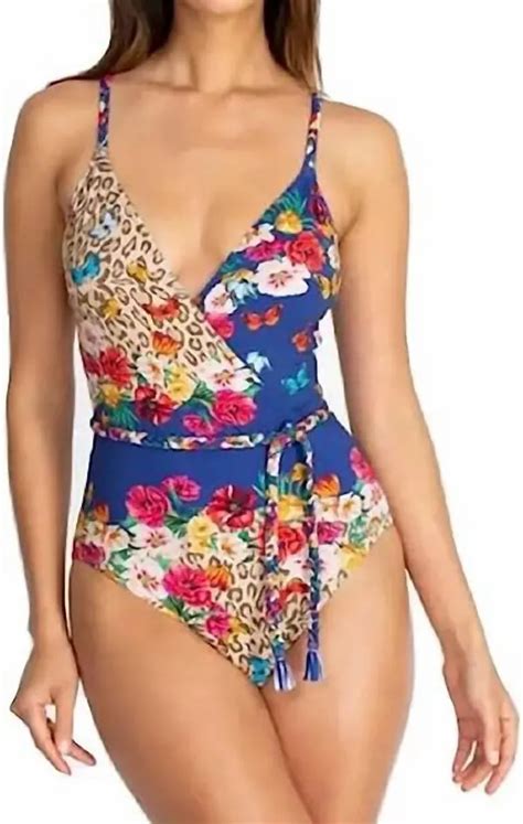 Buy Johnny Was Fleur Braided Wrap One Piece Swimsuit Multi At 36 Off